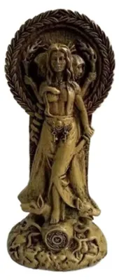 Hecate Statue aus Harz, 18 cm, Göttin Symbol, Altar Dekoration