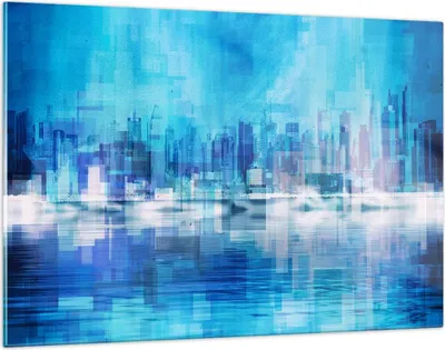 Produktbild von Bilder auf glas - Stadt Aussicht Wasser - 120x80cm - Glasbilder - Wandbilder - Kunstdruck - zum Aufhängen bereit - Wanddekoration aus Glas - Glas Bilder - Wandbild auf Glas - GAA120x80-3488