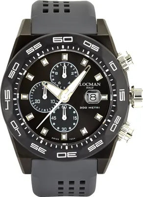 Produktbild von 0217V3-GKGYNKS2A Italy Herrenuhr Stealth Chronograph grau Ref. 0217 Locman