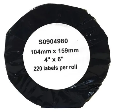Obrázok produktu pre Štítky na tlač pre zariadenie Dymo S0904980, rozmery 104 x 159 mm