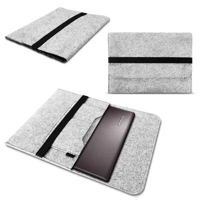 Produktbild von Sleeve Tasche für Lenovo IdeaPad L340 Hülle Cover Filz Schutzhülle Schutz CaseNotebook Filz Farbe UC:Hell Grau