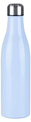 Isolier-Trinkflasche 0,75 l, hellblau, Edelstahl, auslaufsicher