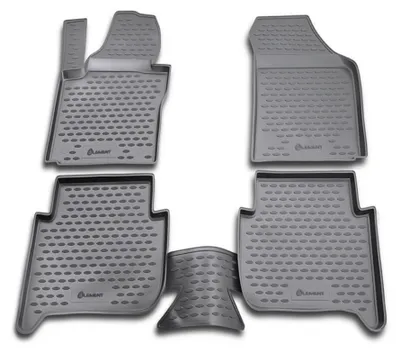 Produktbild von AD Tuning Gummi Fußmatten Set für VW Touran 1T, Bj. 11/2006-2015 (5-Sitzer)