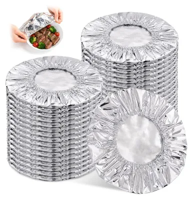 50 Alu-Isolierhauben, 20 cm, dehnbar, bis 110 °C, wiederverwendbar