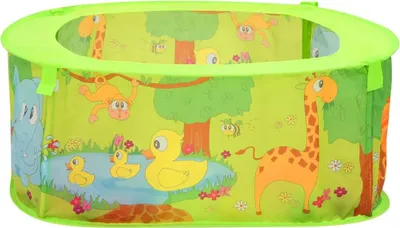 Produktbild von vidaXL Bällebad mit 300 Bällen 75x75x32 cm