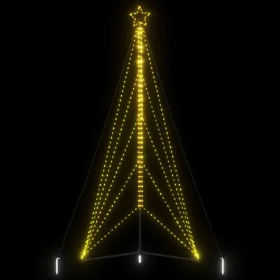 Image de vidaXL Sapin de Noël LED 615 LED blanc chaud 404,5 cm