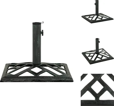 Produktbild von vidaXL Sonnenschirmständer Grün 44x44x31 cm Gusseisen -  Sonnenschirmständer