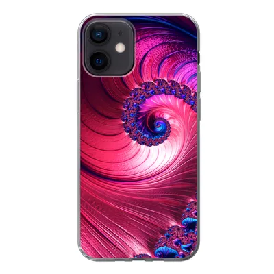 Produktbild von MuchoWow® Handyhülle Schutzhülle Hülle für iPhone 12 Spirale - Abstrakt - Farben Silikon Softcase Handy Hülle - Schutzhülle