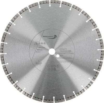 Produktbild von PRODIAMANT Diamanttrennscheibe 400mm Beton Laser Turbo B711 Bohrung 25,4mm