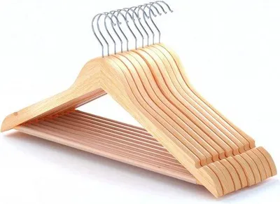 Produktbild von Famanu Kleiderbügel aus Ahornholz - 10er Set