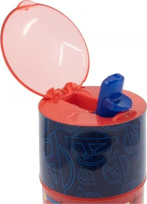 Obrázek produktu pro Plastová láhev s výsuvnou slámkou AVENGERS, 350 ml, 74151