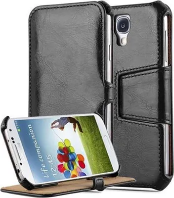 Produktbild von Cadorabo Schutzhülle für Samsung Galaxy S4 Hülle in Schwarz Handyhülle Etui Case Cover Tasche