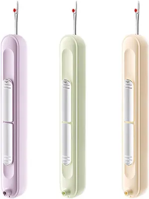 3er-Set Nadeleinfädler 2-in-1, Nähzubehör, 3 Farben