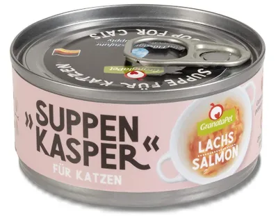 Produktbild von GranataPet Suppenkasper Lachs, Snacks, Katze, Adult, Lachs, 70 g, Zuckerfrei
