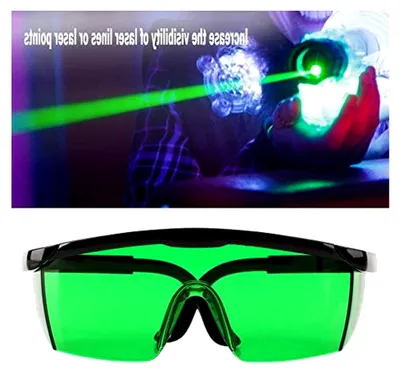 Produktbild von Laserverstärkungsbrille in Rot/Grün mit optionaler Sichtbarkeit für Laserstrahlen