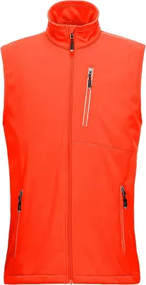 Produktbild von Heren Softshell-Weste, leicht, wasserdicht und winddicht, ärmellose Laufweste mit Reißverschluss, rot