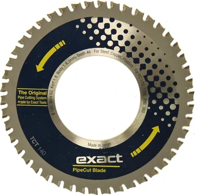 Produktbild von TCT-Hartmetallsäge zum Schneiden von Stahl Exact 140 mm / 46t