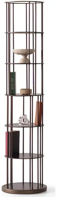 Produktbild von Moderne Regal mit schlanker Metallstruktur und offenen Fächern