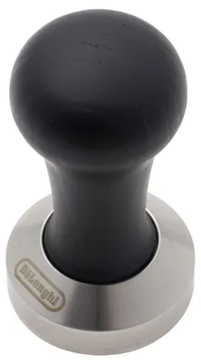 Image de Tasseur à café Delonghi 51mm machine à café en acier inoxydable et bois noir