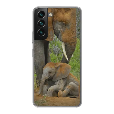Produktbild von MuchoWow® Handyhülle Schutzhülle Hülle für Samsung Galaxy S22 Plus Elefant - Tiere - Sand - Natur Silikon Softcase Handy Hülle - Schutzabdeckung