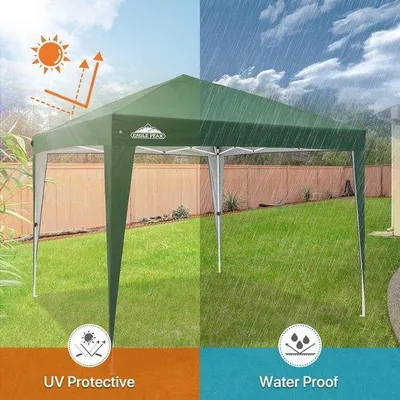 Produktbild von Famanu Pavillon 3x3 m wasserdicht mit UV-Schutz 50+ - faltbar für Camping und Gartenfeiern
