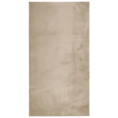 Produktbild von vidaXL Teppich HUARTE Kurzflor Weich und Waschbar Sandfarben 80x150 cm
