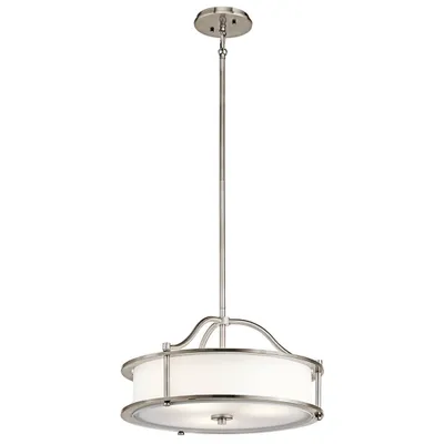 Immagine prodotto di Lampadario Contemporaneo Emory Acciaio Peltro Classico 3 Luci E27