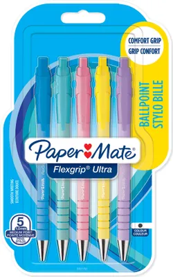 Image de PAPER MATE Stylo à bille Flexgrip Ultra Pastel. M sch. 5er blister