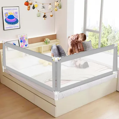 Obrázek produktu pro Skládací zábrana do dětské postele, délka 150 a 200 cm