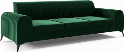 Produktbild von LIKMA Flaschengrün 3 Sitzer Samt Sofa Elsa 234x77x93 cm 3-er Couchgarnitur Hydrophobe Beschichtung Velvet Moderne Wohnzimmer Couch Velours Glamour Design Stoff Fresh 13