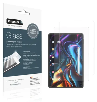 Immagine prodotto di 2x Pellicola Protettiva per Cepter Tab Titan Ultra Protezione opaco Vetro Flessibile 9H dipos