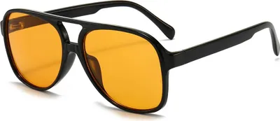 Produktbild von Vintage Herren Polarisierte Sonnenbrille Damen Retro Oval 70er Oversized Klassische Pilotenbrille UV400 Schutz