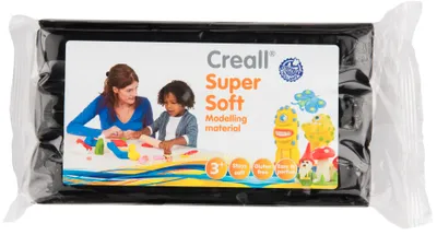 Obrázok produktu pre Modelovacia hmota Creall Super Soft, čierna, 500 gramov