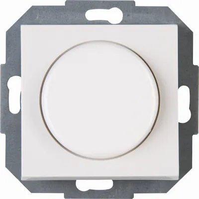 Produktbild von Kopp ATHENIS reinweiß Schutzkontakt Steckdose Schalter Rahmen + IP44 Feuchtraum Elektronischer Dimmer konv. Trafo