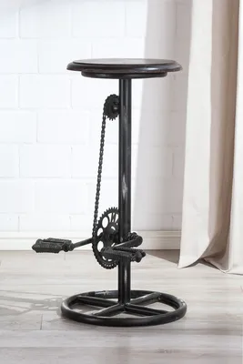 Produktbild von Gilde Hocker, "Pedal", Metall, schwarz, VE 1, L. 37 cm, B. 37 cm, H. 76 cm Höhe: 76.00 cm Breite: 37.00 cm Tiefe: 37.00cm  68004