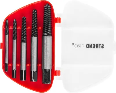 Produktbild von Satz von Ausdrehern Strend Pro NP326, abgebrochene Schrauben, 5-teilig, 3-19 mm