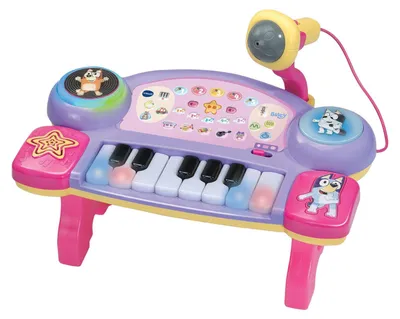 Imagen del producto de VTech Bluey – Piano DJ para niños, Ordenador portátil para niños, a partir de 3 años, utiliza pilas AA, 964 g, varios colores