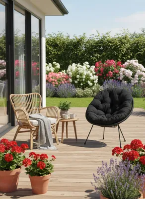 Produktbild von AMPO Sitzkissen Polsterkissen Freizeitkissen Gartenkissen für den Sessel