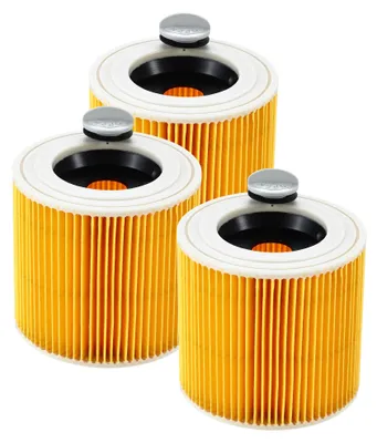 3er-Pack Patronenfilter für Kärcher Nass-/Trockensauger
