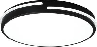 Image de Plafonnier LED rond TACOMA noir et blanc 24 W, nuances de blanc, 2700 lm, métal, dimensions : 5,3 x 40 x 40 cm, IP20, RL