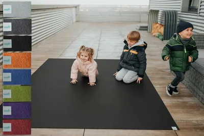 Produktbild von Outdoor Krabbelmatte SanoSoft 180x120cm Schwarz