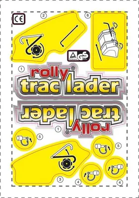 Produktbild von Rolly Toys Aufkleber Sticker für Rolly Trac Lader
