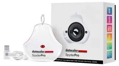 Produktbild von Datacolor SpyderPro – Monitorkalibrierung bis 12.000 Nits, 3D-LUT-Funktion, Device Preview Plus, Content Credentials (C2PA) und Lichtmesser-Integration