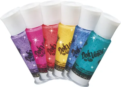 Produktbild von Hasbro - DohVinci 6er Pack Glitzerfarben B9433ES0