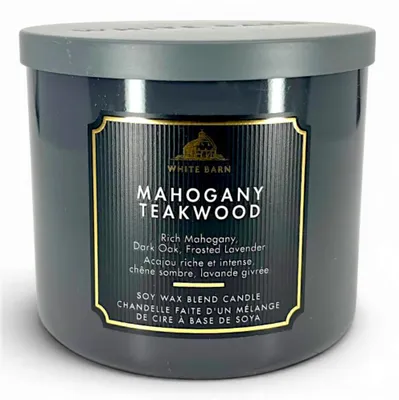 Image de Bougie parfumée Bath & Body Works, senteur MAHOGANY TEAKWOOD, 411 g