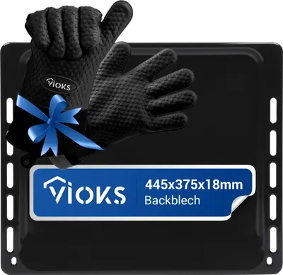 Produktbild von Backblech passend wie Bauknecht 481010683241 + 2 Handschuhe für Backofen