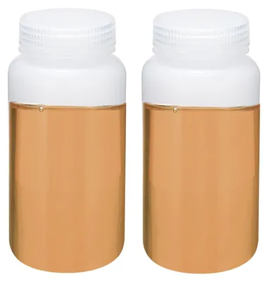 2 PP-Reagenzflaschen 500 ml, Weithals, Schraubdeckel, weiß