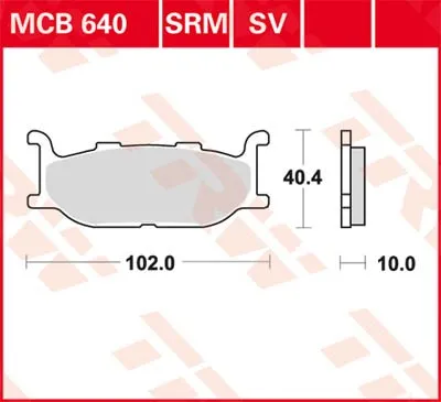 Obrázok produktu pre Klocki hamulcowe TRW Trw Sinter Mcb640Srm