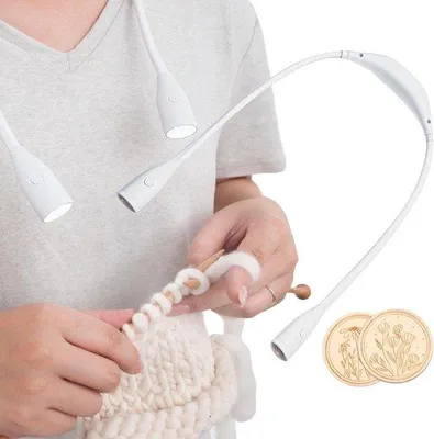 Productafbeelding van Led Neklamp - Leeslamp - Handen Vrij Lezen - Verstelbare Kleurtemperatuur - 1000 mAh Batterij - Zwart
