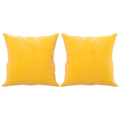 Immagine prodotto di vidaXL Cuscino decorativo 2 pz. Velluto giallo 40x40 cm